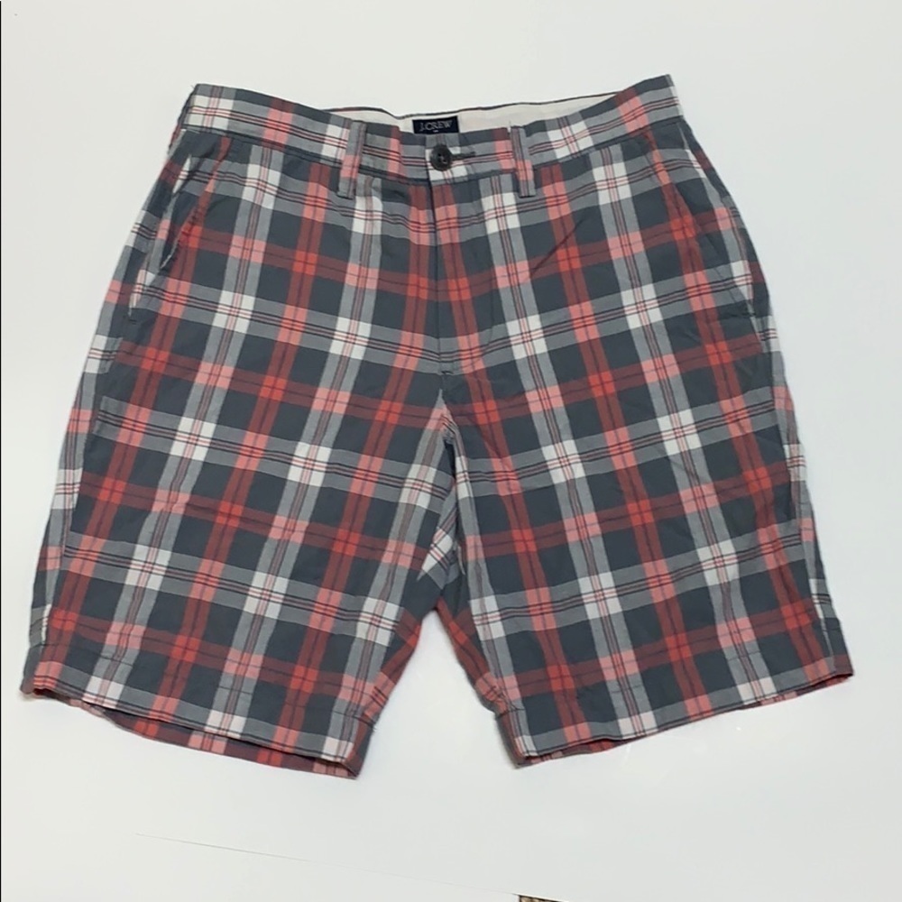 J. Crew Gramercy madras shorts size 28